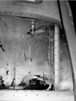 [69864: 12/7/1959]  Looking into another quadrant, empty. Instrument compartment was in an "X" configuration.  [CCMD, Ed May]
