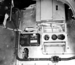 [69870: 12/7/1959]  Looking into 4th quadrant, tubing covered with tape was part of cooling system.  [CCMD, Ed May]